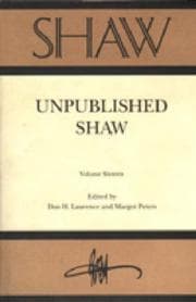 Tapa de Shaw (Annual of Bernard Shaw Studies, Vol 16)
