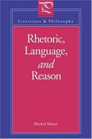 Tapa de Rhetoric, Language, and Reason