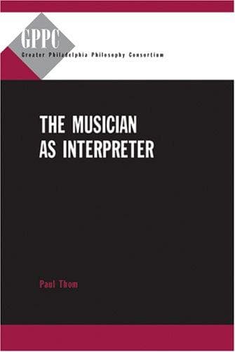 Tapa de The musician as interpreter