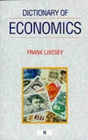 Tapa de Dictionary of Economics