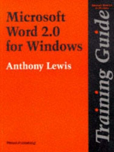 Tapa de WORD for Windows (Training Guide)