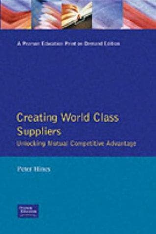 Tapa de Creating world class suppliers
