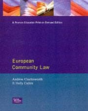Tapa de European Community law