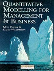 Tapa de Quantitative modelling for management and business