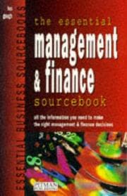 Tapa de The Essential Management and Finance Sourcebook (Essential Business Sourcebooks)