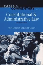 Tapa de Cases and commentary on constitutional and administrative law