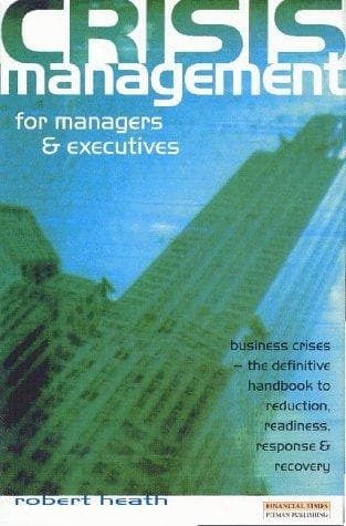 Tapa de Crisis management for managers and executives