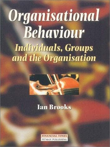 Tapa de Organisational Behaviour