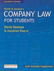 Tapa de Smith and Keenan's Company Law for Students