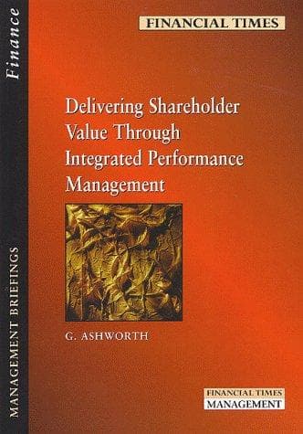 Tapa de Delivering shareholder value through integrated performance management