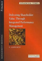Tapa de Delivering shareholder value through integrated performance management