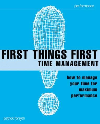Tapa de First Things First (Smarter Solutions: The Performance Pack)