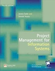 Tapa de Project management for information systems