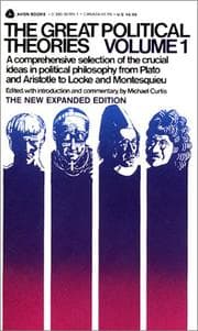 Tapa de The Great Political Theories V.1 (Great Political Theories)