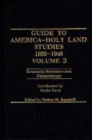 Tapa de Guide to American - Holy Land Studies, 1620-1948: Vol 3