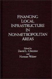 Tapa de Financing local infrastructure in nonmetropolitan areas
