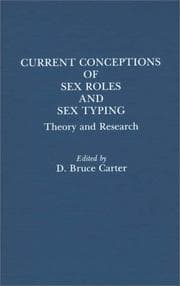 Tapa de Current conceptions of sex roles and sex typing