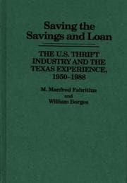 Tapa de Saving the savings and loan