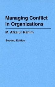 Tapa de Managing conflict in organizations