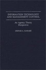 Tapa de Information technology and management control