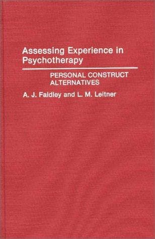 Tapa de Assessing experience in psychotherapy