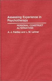 Tapa de Assessing experience in psychotherapy