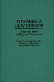 Tapa de Towards a new Europe