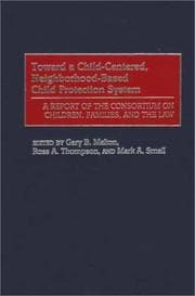 Tapa de Toward a child-centered, neighborhood-based child protection system