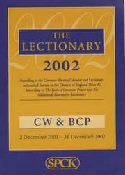 Tapa de Lectionary 2002 (Prayer Book Common Worship)