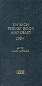 Tapa de Church Pocket Book and Diary 2004 Black