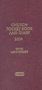 Tapa de Church Pocket Book and Diary 2004 Burgundy