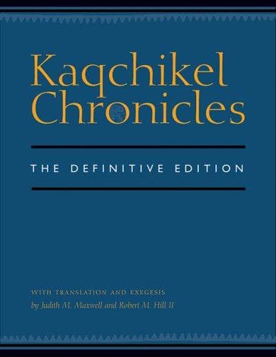 Tapa de Kaqchikel chronicles