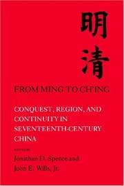 Tapa de From Ming to Ch'ing