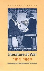 Tapa de Literature at war, 1914-1940