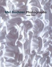 Tapa de Mel Bochner Photographs, 1966-1969