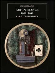 Tapa de Art in France, 1900-1940