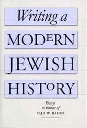 Tapa de Writing a Modern Jewish History