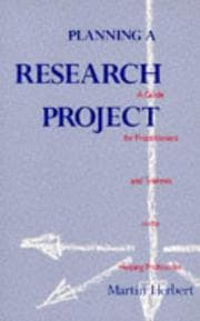 Tapa de Planning a Research Project
