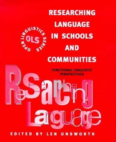 Tapa de Researching Language in Schools and Communities