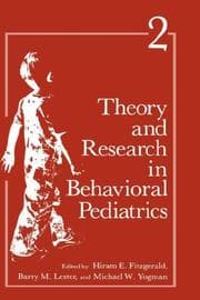 Tapa de Theory and Research in Behavioral Pediatrics