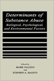 Tapa de Determinants of substance abuse