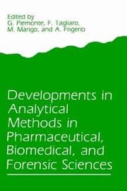 Tapa de Developments in analytical methods in pharmaceutical, biomedical, and forensic sciences