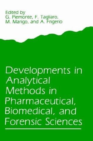 Tapa de Developments in Analytical Methods in Pharmaceutical, Biomedical, and Forensic Sciences