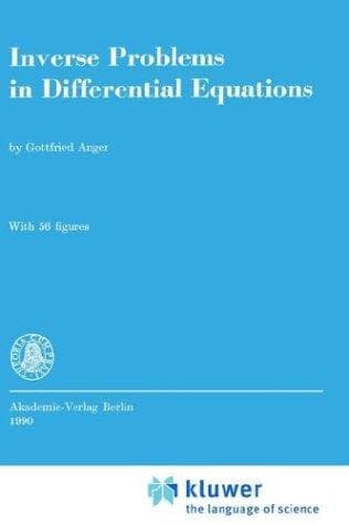 Tapa de Inverse problems in differential equations