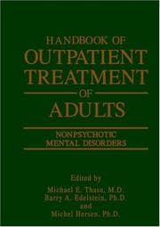 Tapa de Handbook of outpatient treatment of adults