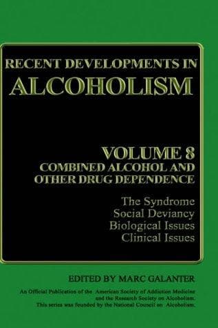 Tapa de Recent Developments in Alcoholism: Volume 8