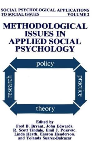 Tapa de Methodological issues in applied social psychology