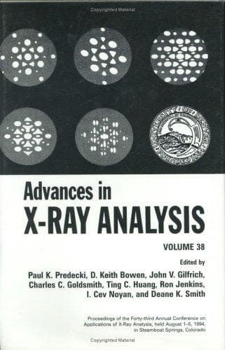 Tapa de Advances in X-Ray Analysis Vol. 38