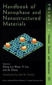 Tapa de Handbook of Nanophase and Nanostructured Materials Vol. 4