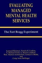 Tapa de Evaluating Managed Mental Health Services